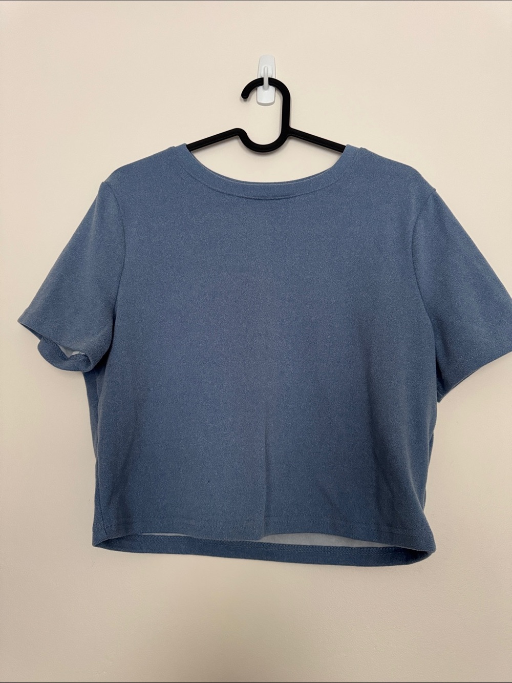 SHEIN Dusty Blue Cropped Tee - Women
